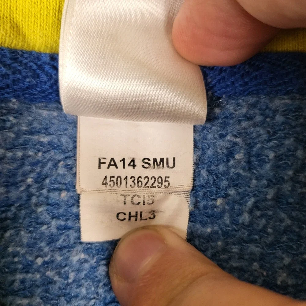 The North Face Hoodie Mens M Blue Good Graphic Pullover FA14‎ SMU